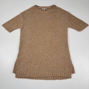 Sandro Paris Knit Sweater Dress Oversized Top Shorty Sleeve Womens Sz 1 Small‎
